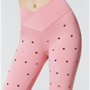 Heart print Workout pants …pink leggings
